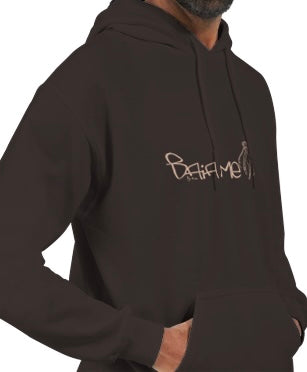 Unisex Hoodie Dark Chocolate Front Print only