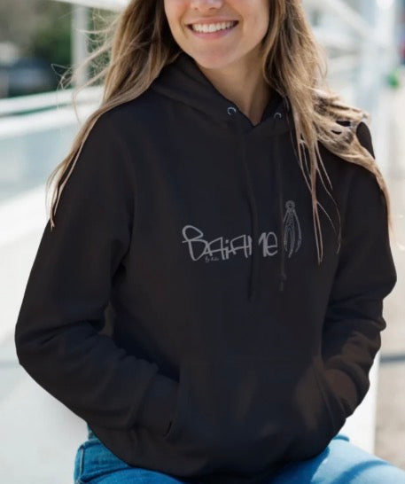 Unisex Hoodie Dark Chocolate Front Print only