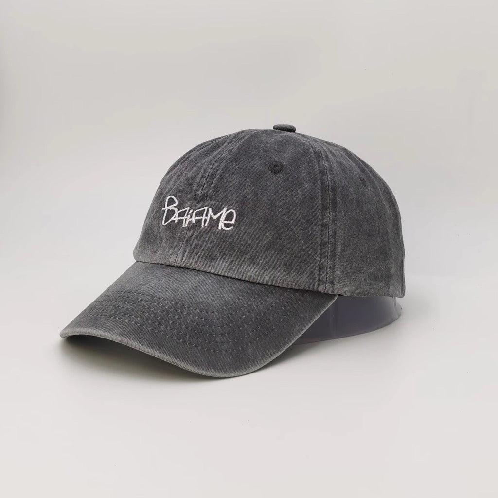 6 Panel Embroidered Baiame Faded Cap