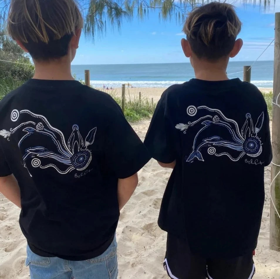 Kid's Baiame Ocean Totem Tee